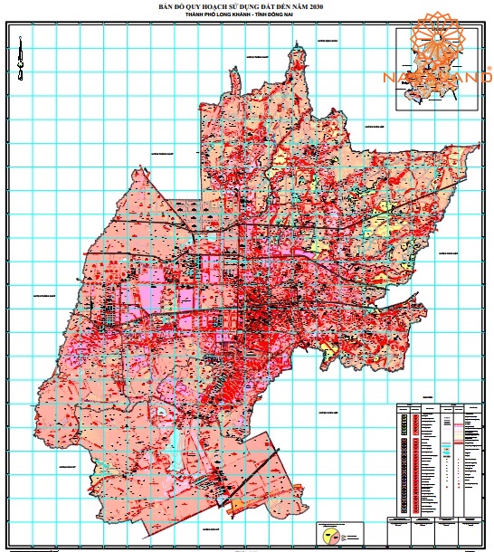 Bản đồ quy hoạch sử dụng đất thành phố Long Khánh