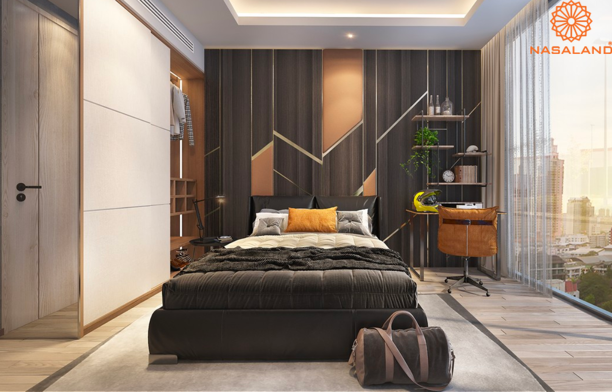 Thiết kế phòng ngủ master nhà mẫu Thảo Điền Green loại 2PN 