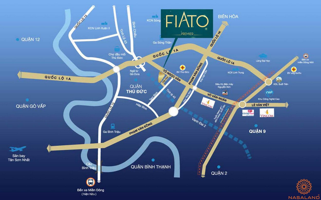 Vị trí Fiato Premier Thủ Đức thuận tiện kết nối giao thông