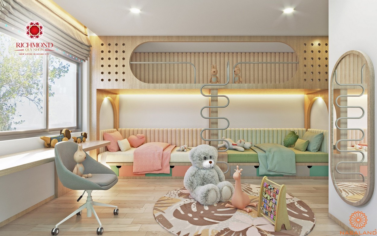 Nội thất phòng ngủ trẻ em dự án căn hộ Richmond Quy Nhơn