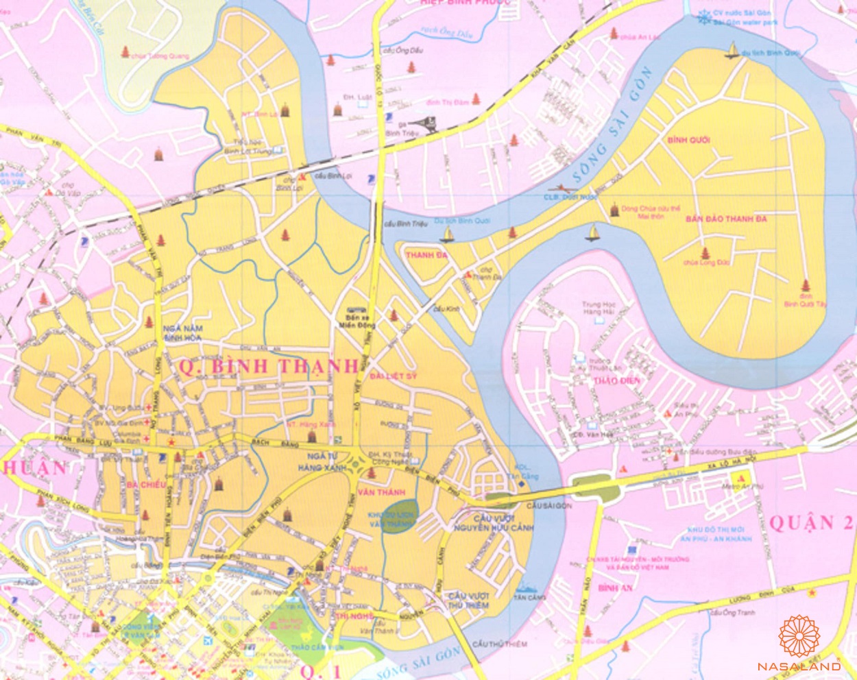 Bản đồ hành chính Quận Bình Thạnh