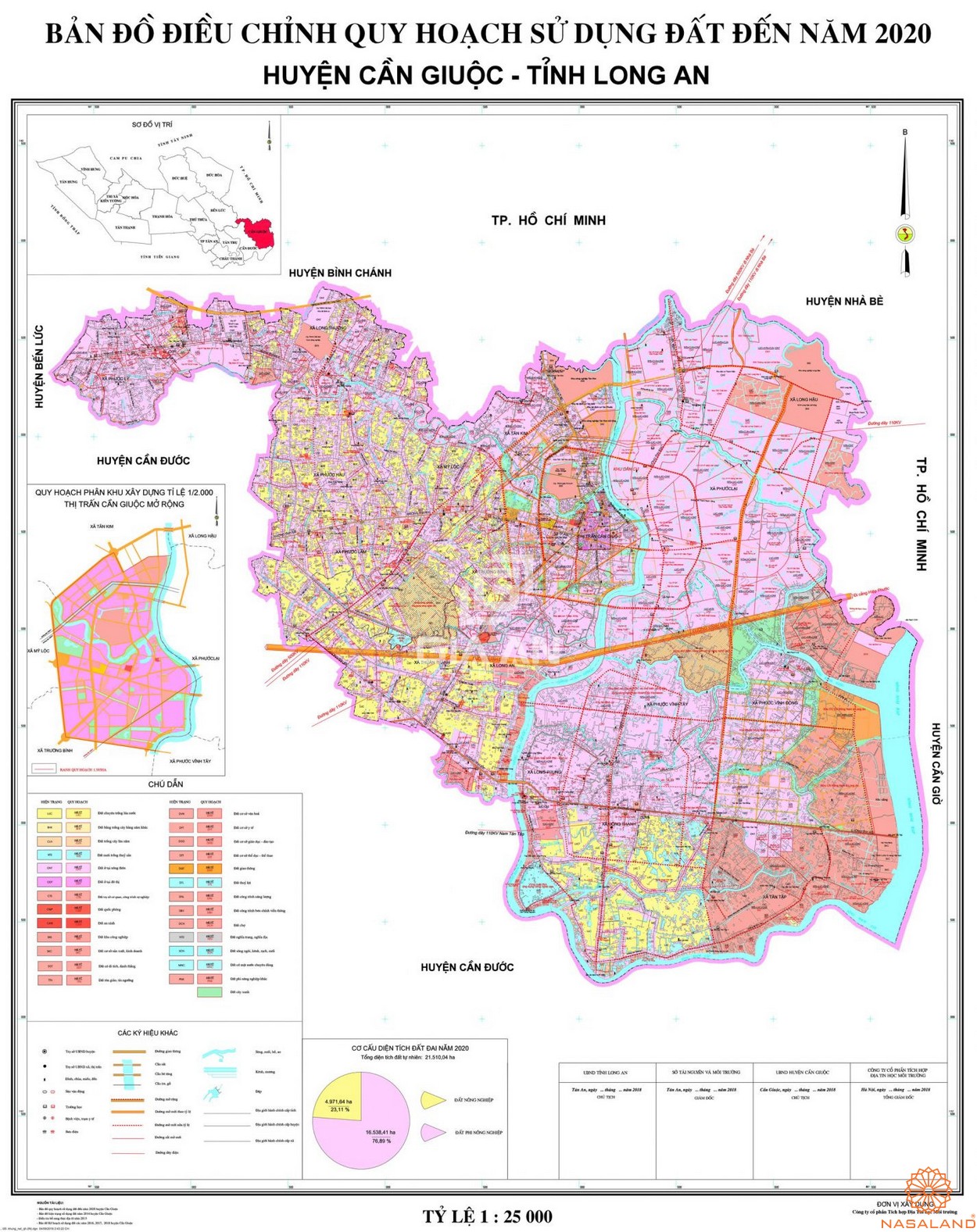 Bản đồ quy hoạch Huyện Cần Giuộc