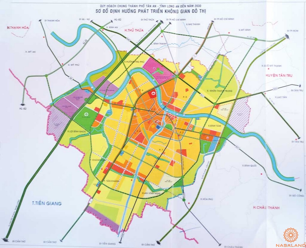 Bản đồ quy hoạch Thành phố Tân An