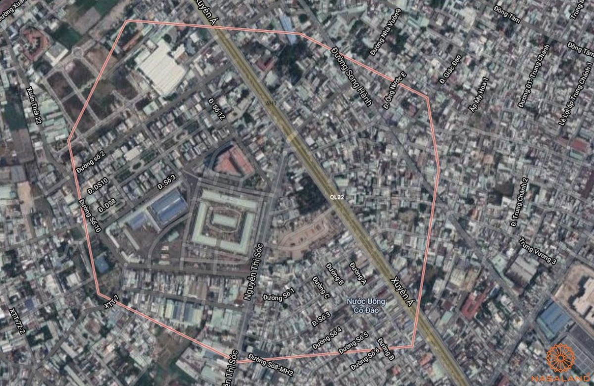 Quy hoạch sử dụng đất xã Xuân Thới Đông thể hiện trên bản đồ quy hoạch phân khu tỷ lệ 1/2000 của TP. HCM