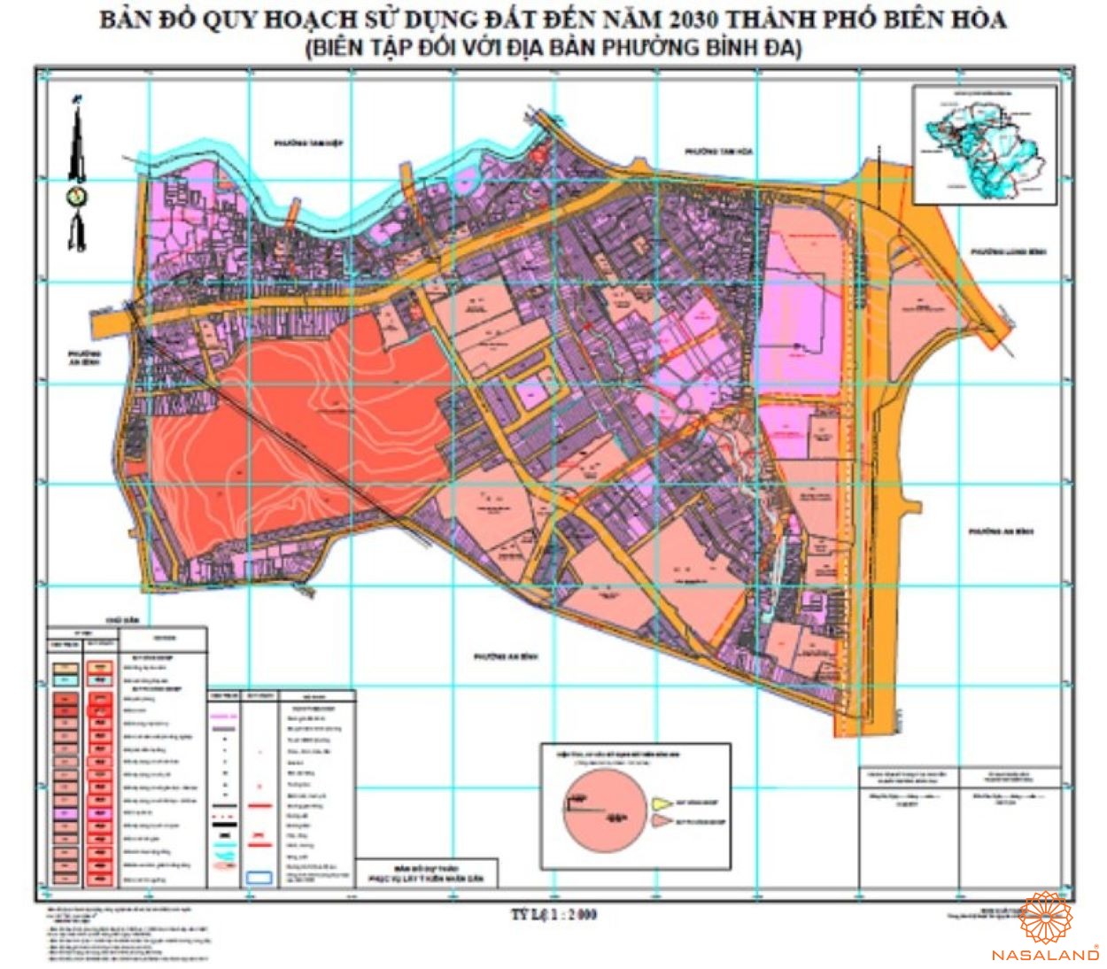 Quy hoạch Thành phố Biên Hòa trên bản đồ quy hoạch phân khu tỷ lệ 1/2000 của Tỉnh Đồng Nai
