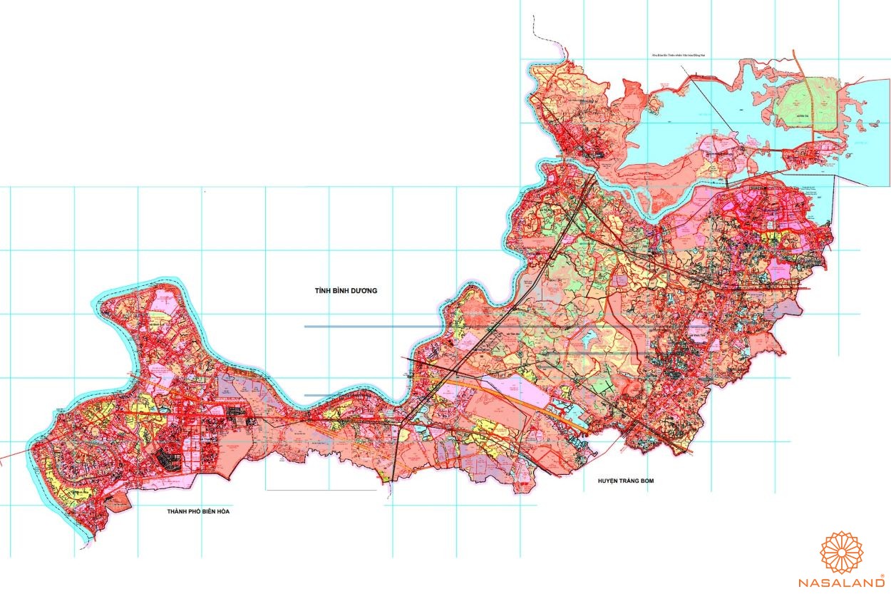 Quy hoạch Huyện Vĩnh Cửu trên bản đồ quy hoạch phân khu tỷ lệ 1/2000 của Tỉnh Đồng Nai