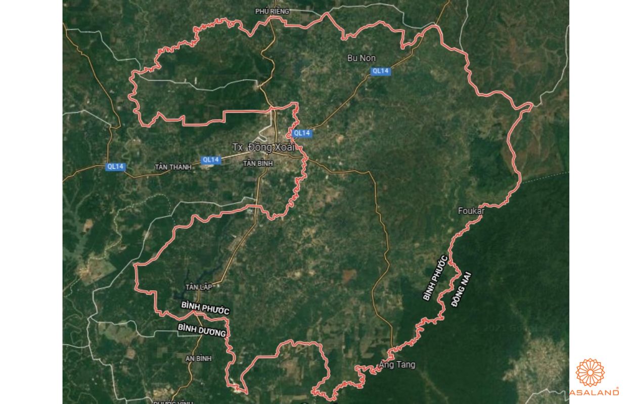 Quy hoạch sử dụng đất Huyện Đồng Phú thể hiện trên bản đồ quy hoạch phân khu tỷ lệ 1/2000 của Tỉnh Bình Phước