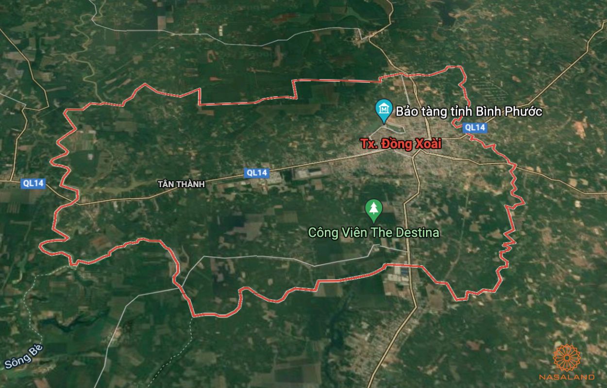 Quy hoạch sử dụng đất Thành phố Đồng Xoài thể hiện trên bản đồ quy hoạch phân khu tỷ lệ 1/2000 của Tỉnh Bình Phước