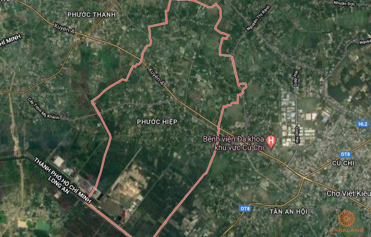 Quy hoạch sử dụng đất Xã Phước Thạnh Huyện Củ Chi thể hiện trên bản đồ quy hoạch phân khu tỷ lệ 1/2000 của TP. HCM