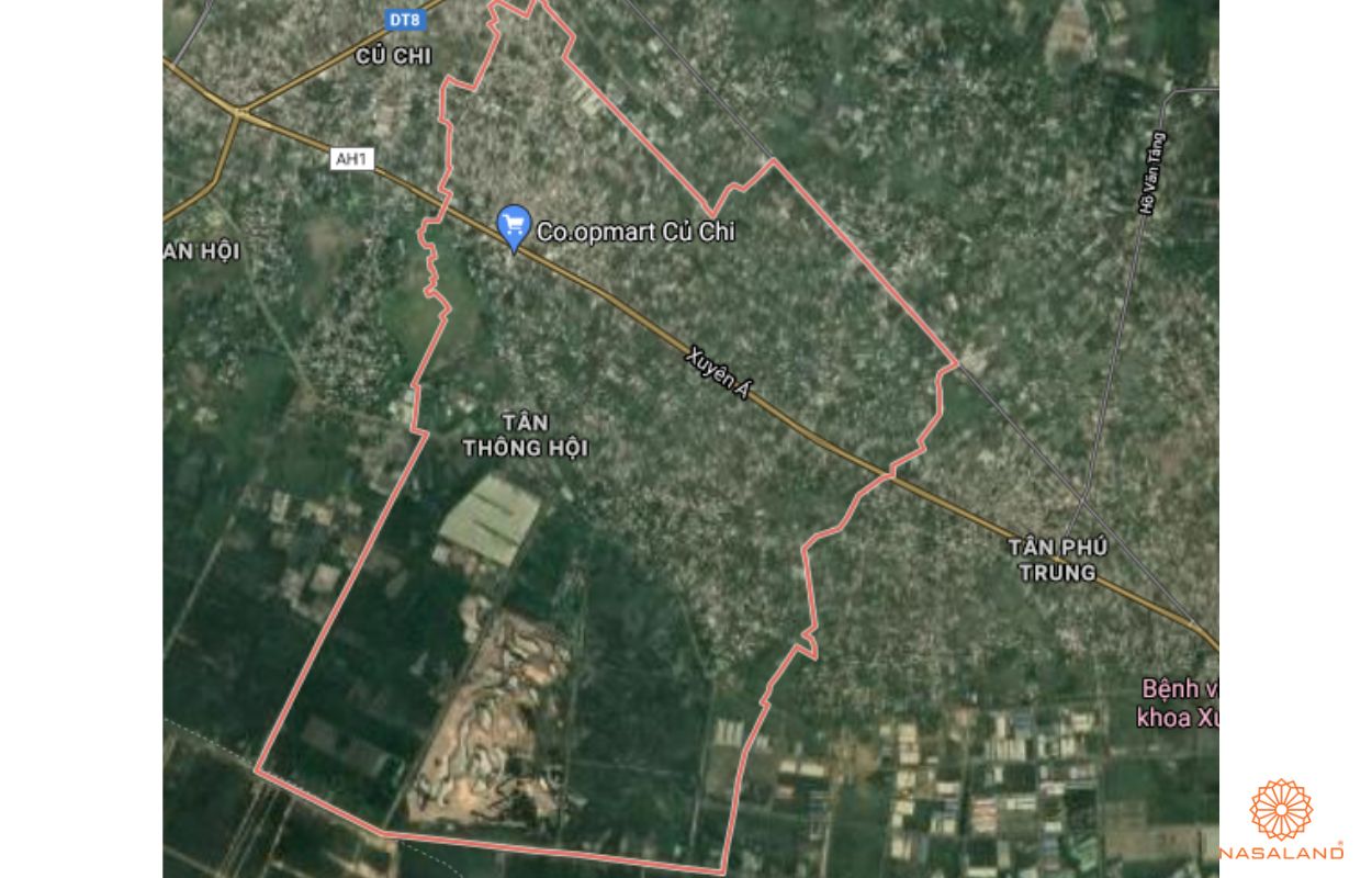 Quy hoạch Xã Tân Phú Trung Huyện Củ Chi thể hiện trên bản đồ quy hoạch phân khu tỷ lệ 1/2000 của TP. HCM