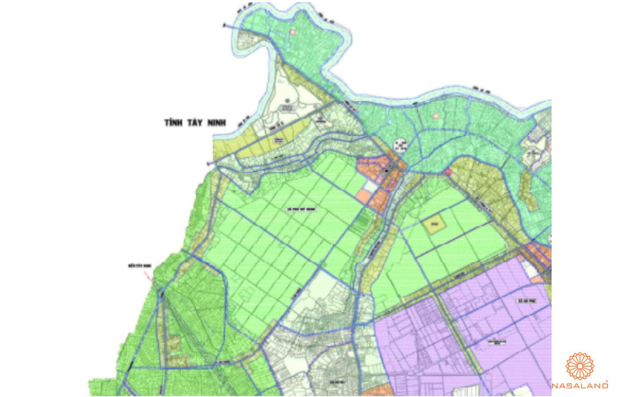 Quy hoạch sử dụng đất Thị trấn Củ Chi Huyện Củ Chi thể hiện trên bản đồ quy hoạch phân khu tỷ lệ 1/2000 của TP. HCM
