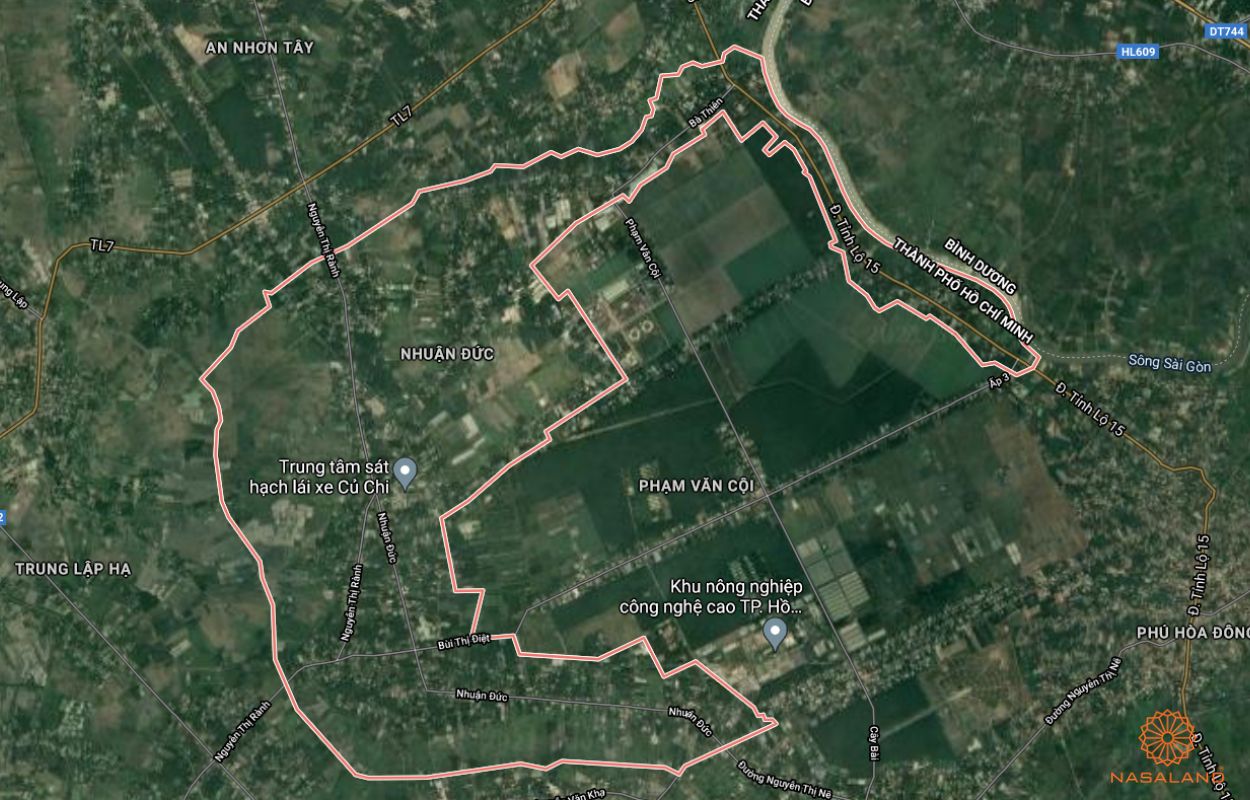 Quy hoạch sử dụng đất Xã An Nhơn Tây Huyện Củ Chi thể hiện trên bản đồ quy hoạch phân khu tỷ lệ 1/2000 của TP. HCM