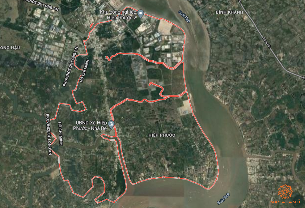 Quy hoạch sử dụng đất Xã Hiệp Phước Huyện Nhà Bè thể hiện trên bản đồ quy hoạch phân khu tỷ lệ 1/2000 của TP. HCM
