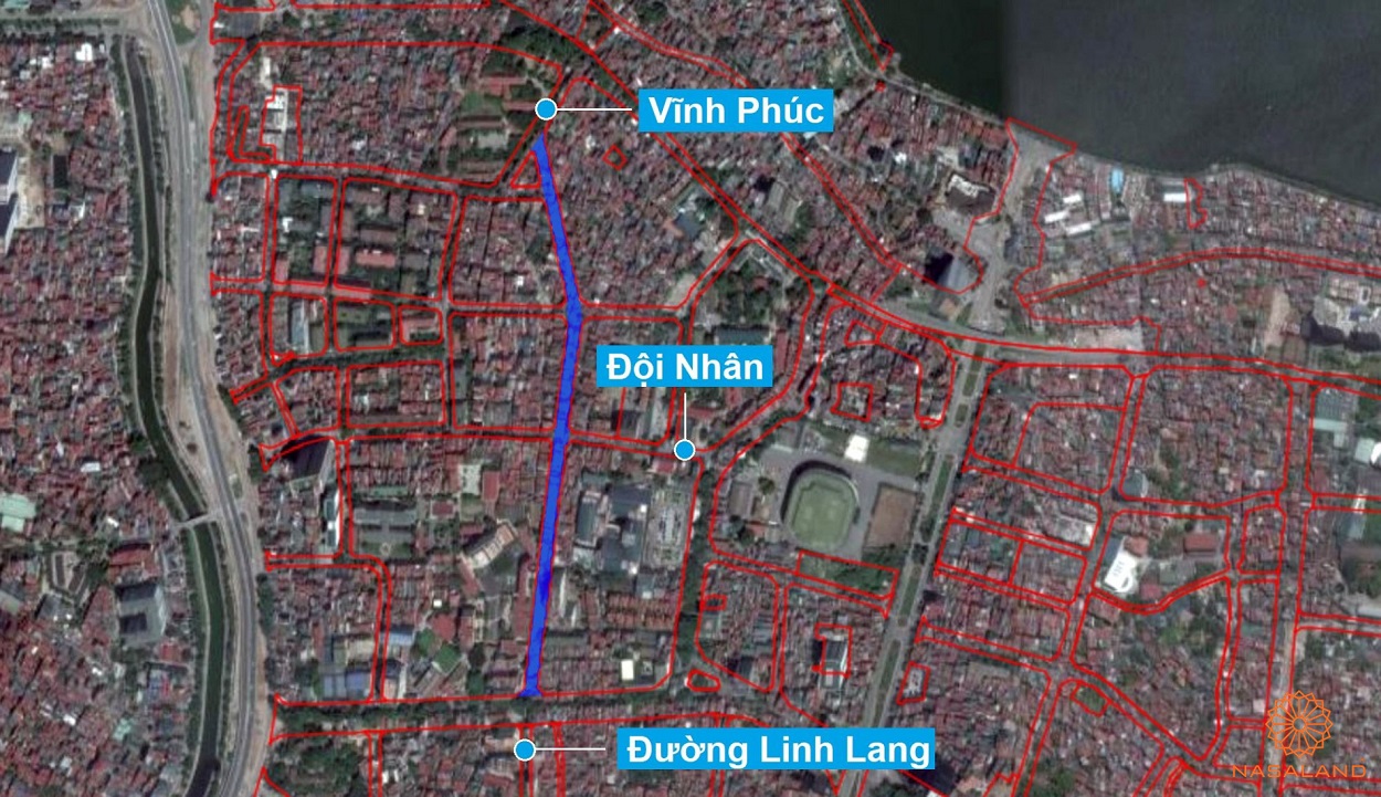 Bản đồ quy hoạch sử dụng đất Phường Vĩnh Phúc theo bản đồ quy hoạch sử dụng đất năm 2020 Quận Ba Đình, TP Hà Nội.