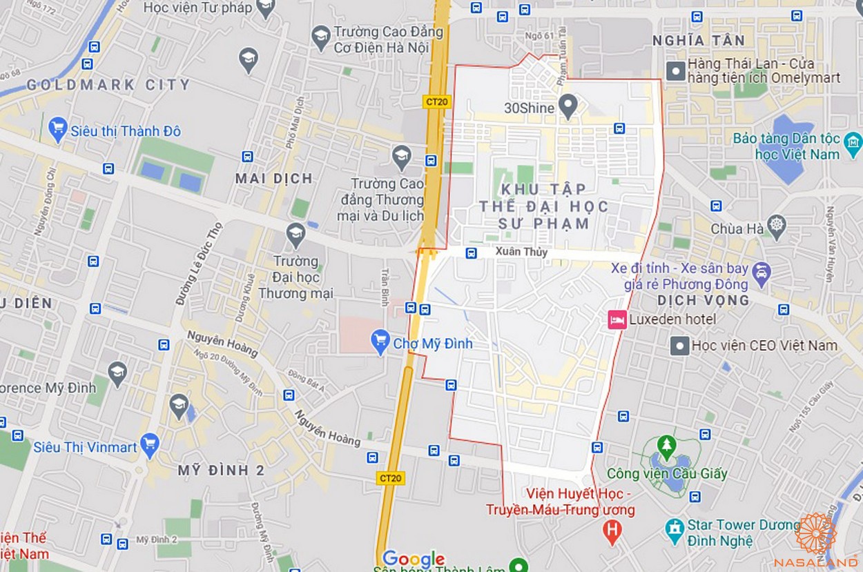Quy hoạch sử dụng đất Phường Dịch Vọng Hậu Quận Cầu Giấy thể hiện trên bản đồ quy hoạch phân khu tỷ lệ 1/2000 của Thành phố Hà Nội