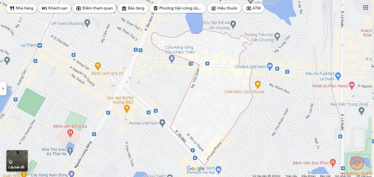 Quy hoạch sử dụng đất Phường Nam Đồng Quận Đống Đa thể hiện trên bản đồ quy hoạch phân khu tỷ lệ 1/2000 của TP. Hà Nội