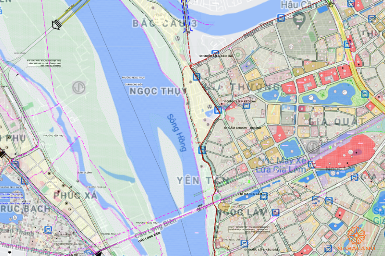 Bản đồ quy hoạch sử dụng đất Phường Ngọc Thụy theo bản đồ quy hoạch sử dụng đất năm 2020 Quận Long Biên, Thành phố Hà Nội.