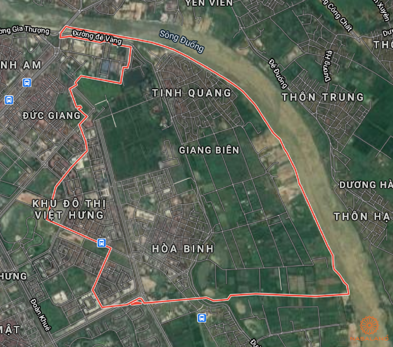 Bản đồ quy hoạch sử dụng đất Phường Giang Biên theo bản đồ quy hoạch sử dụng đất năm 2020 Quận Long Biên, Thành phố Hà Nội.