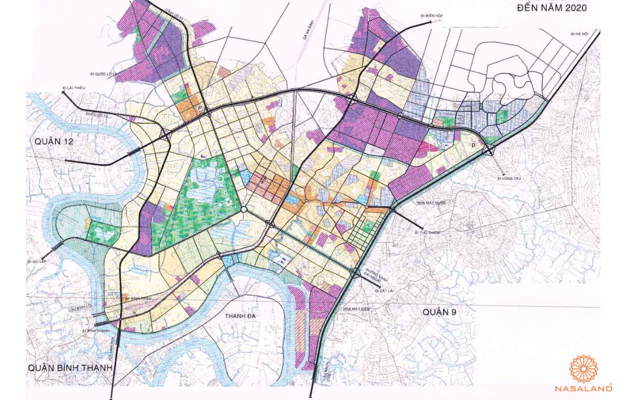Quy hoạch  Phường Tam Phú Quận 9 thể hiện trên bản đồ quy hoạch phân khu tỷ lệ 1/2000 của TP. HCM