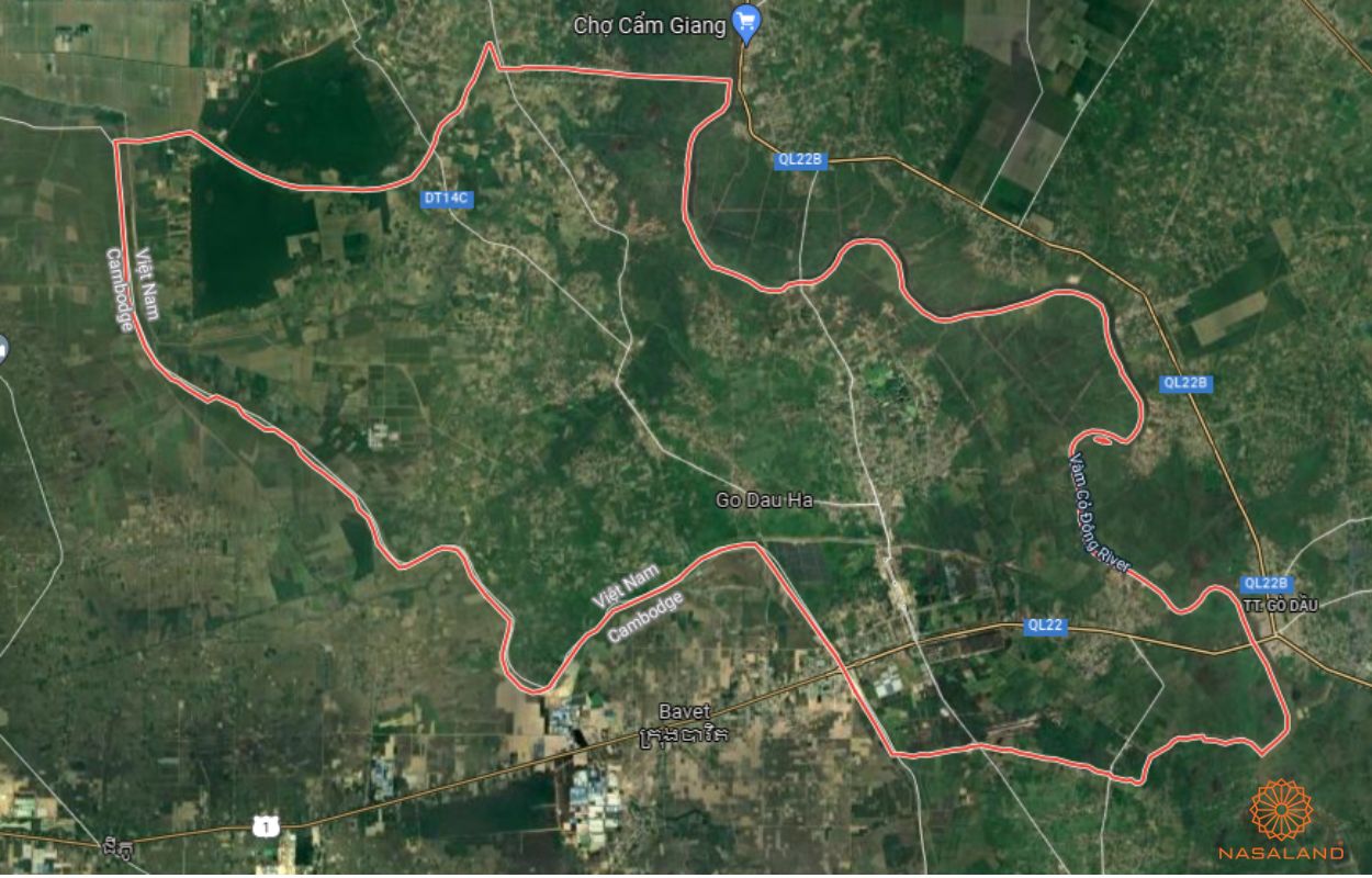 Quy hoạch sử dụng đất Huyện Bến Cầu Tỉnh Tây Ninh thể hiện trên bản đồ quy hoạch phân khu tỷ lệ 1/2000 của Tây Ninh