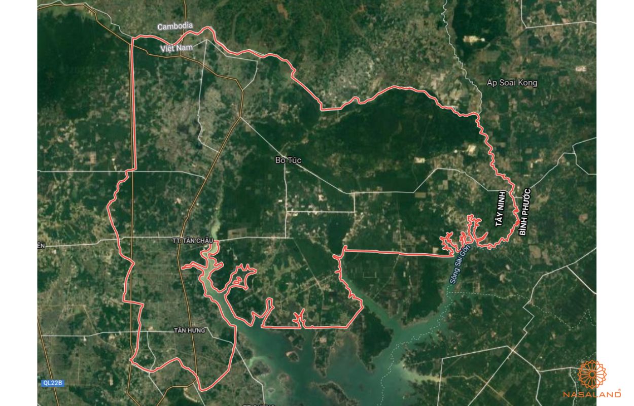 Quy hoạch sử dụng đất Huyện Tân Biên Tỉnh Tây Ninh thể hiện trên bản đồ quy hoạch phân khu tỷ lệ 1/2000 của Tây Ninh