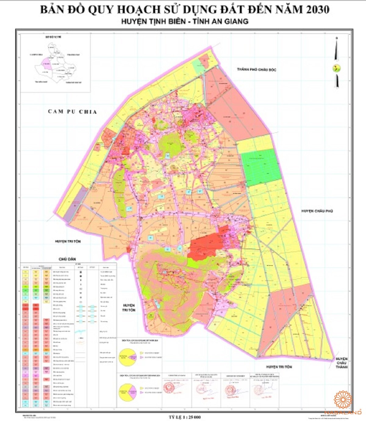 Bản đồ quy hoạch chi tiết Huyện Tịnh Biên