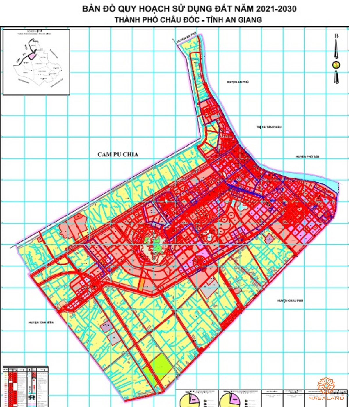 Bản đồ quy hoạch chi tiết Thành phố Châu Đốc