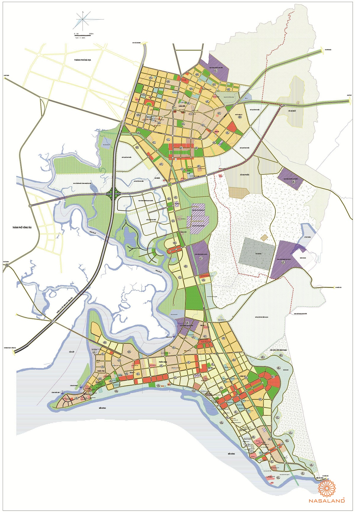 Bản đồ quy hoạch chi tiết Huyện Long Điền