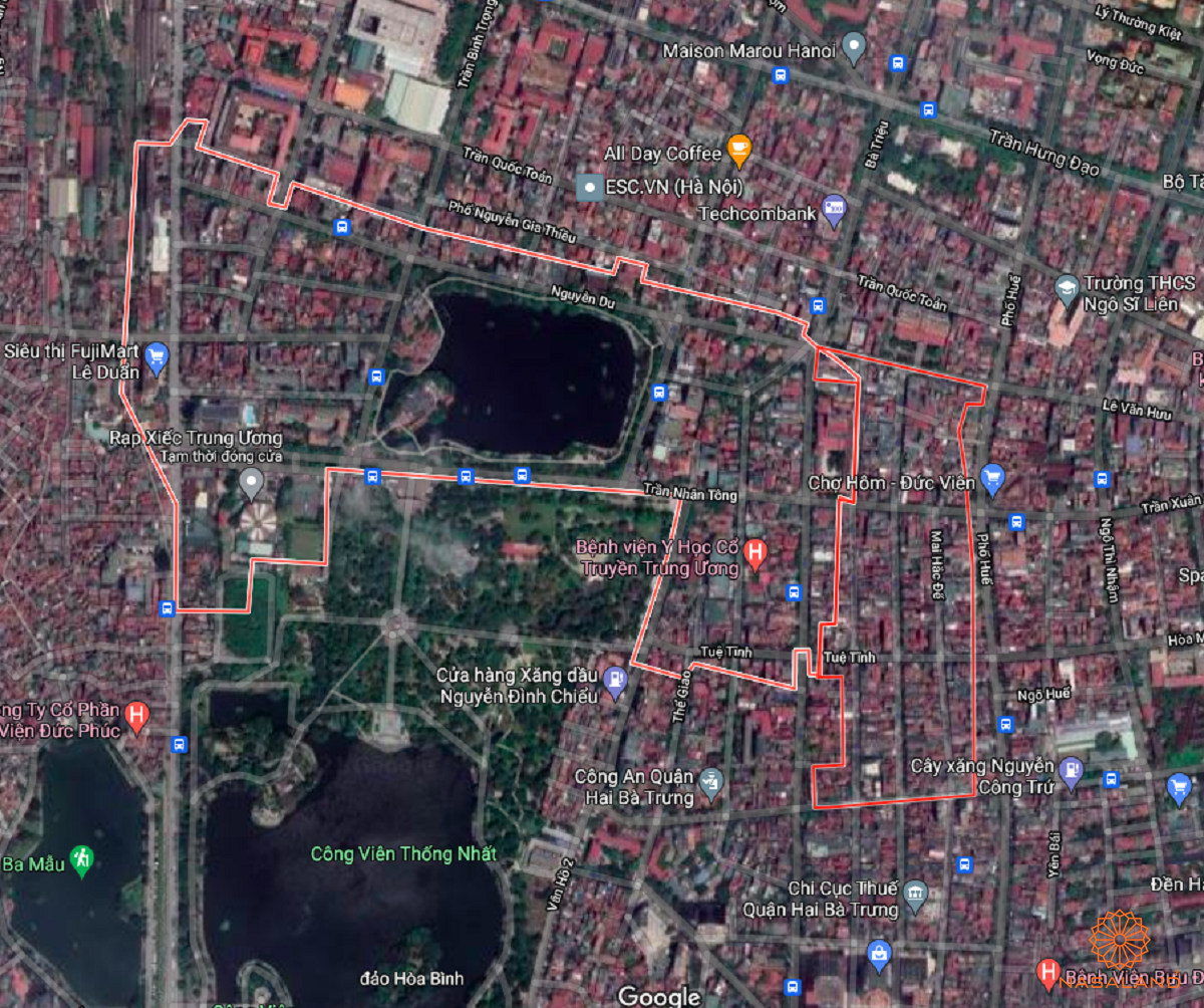 Bản đồ quy hoạch chi tiết Phường Nguyễn Du