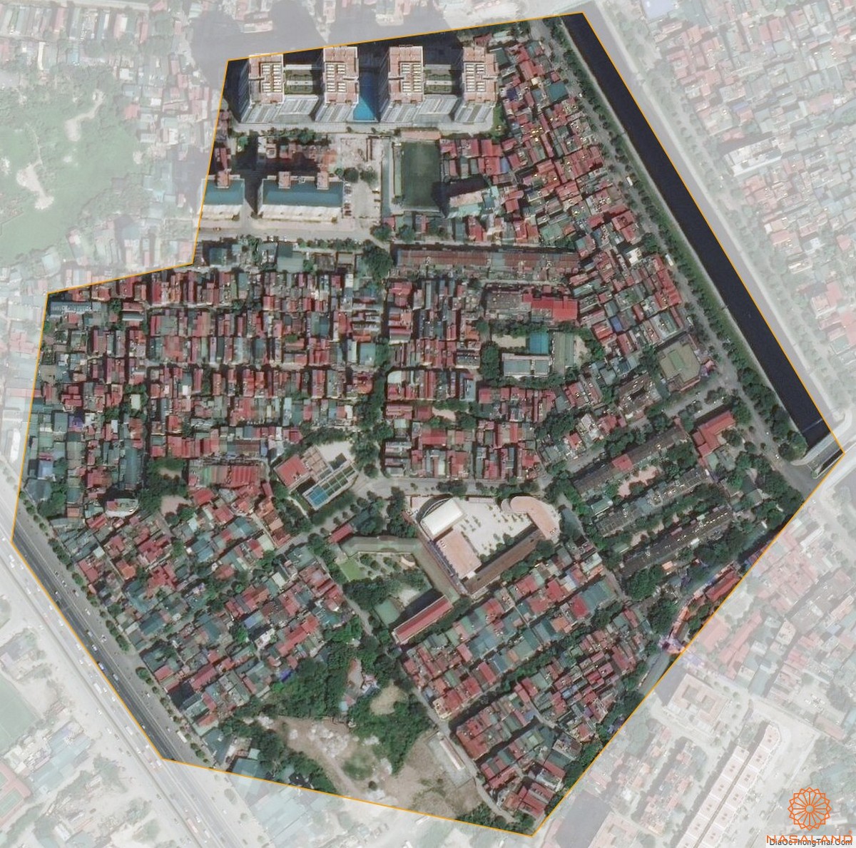 Quy hoạch sử dụng đất Phường Kim Giang Quận Thanh Xuân thể hiện trên bản đồ quy hoạch phân khu tỷ lệ 1/2000 của Thành phố Hà Nội