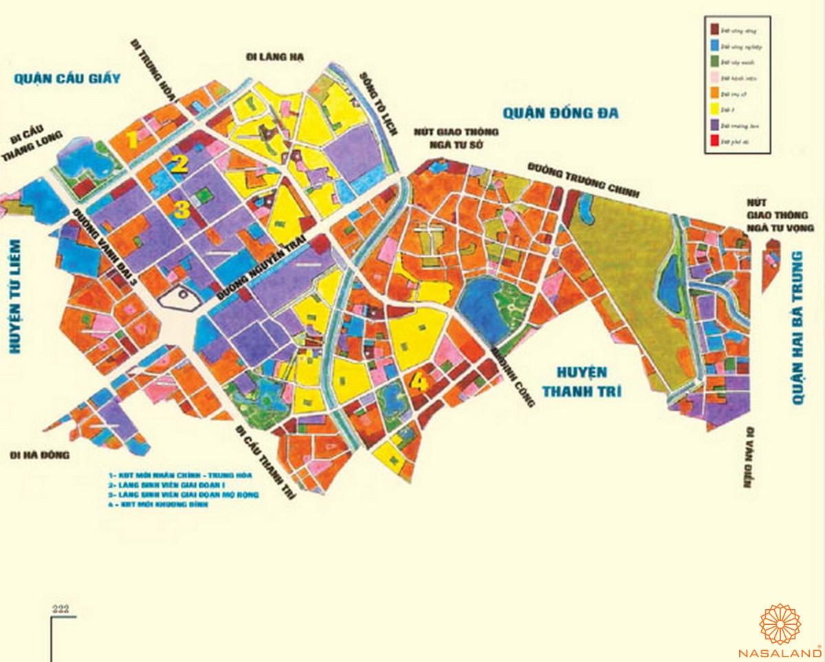 Bản đồ quy hoạch giao thông Quận Thanh Xuân