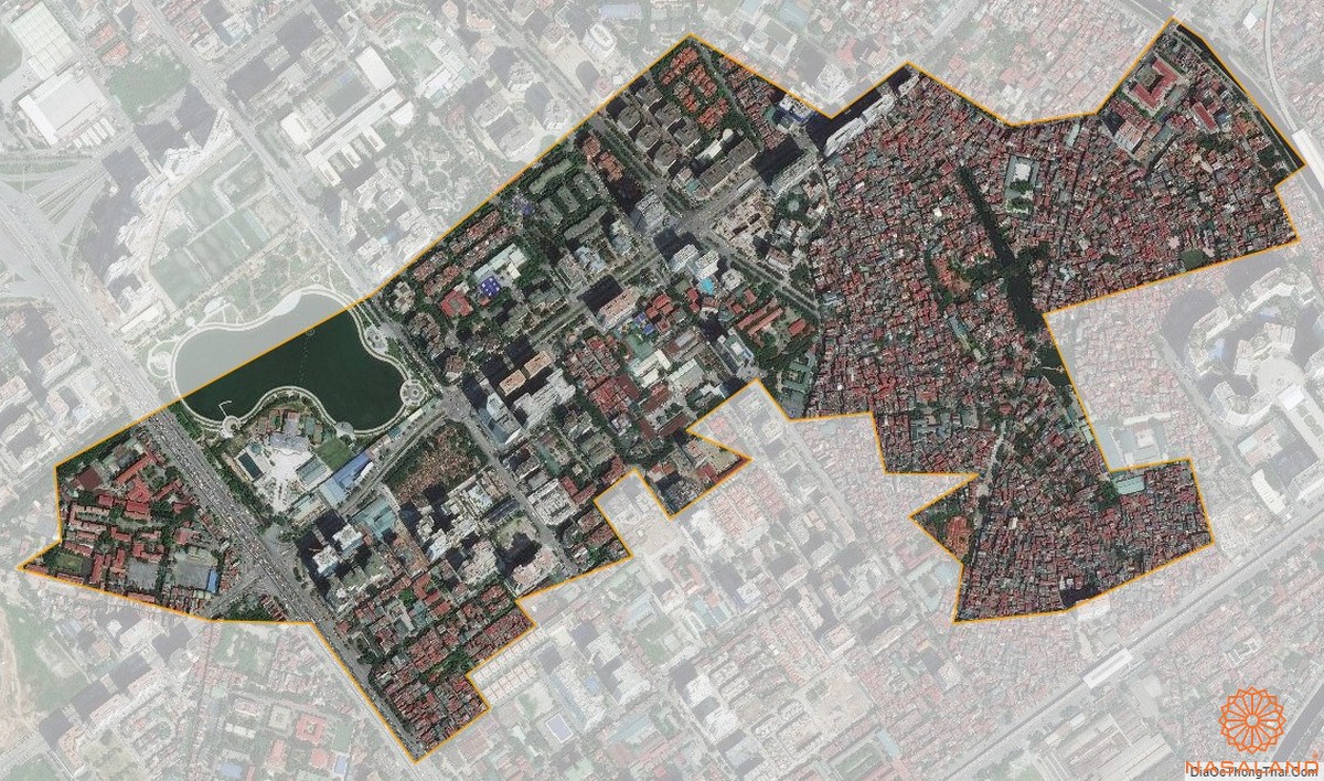 Quy hoạch sử dụng đất Phường Nhân Chính Quận Thanh Xuân thể hiện trên bản đồ quy hoạch phân khu tỷ lệ 1/2000 của Thành phố Hà Nội
