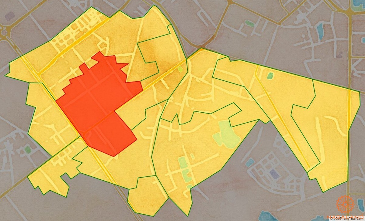 Quy hoạch sử dụng đất Phường Thanh Xuân Trung Quận Thanh Xuân thể hiện trên bản đồ quy hoạch phân khu tỷ lệ 1/2000 của Thành phố Hà Nội