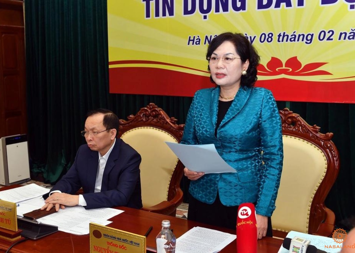 Thống đốc Ngân hàng Nhà nước Nguyễn Thị Hồng phát biểu tại Hội nghị Tín dụng bất động sản vừa qua