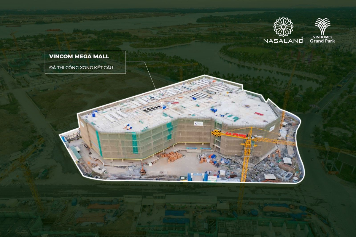 Vincom Mega Mall dự kiến sẽ khai trương vào tháng 08/2023