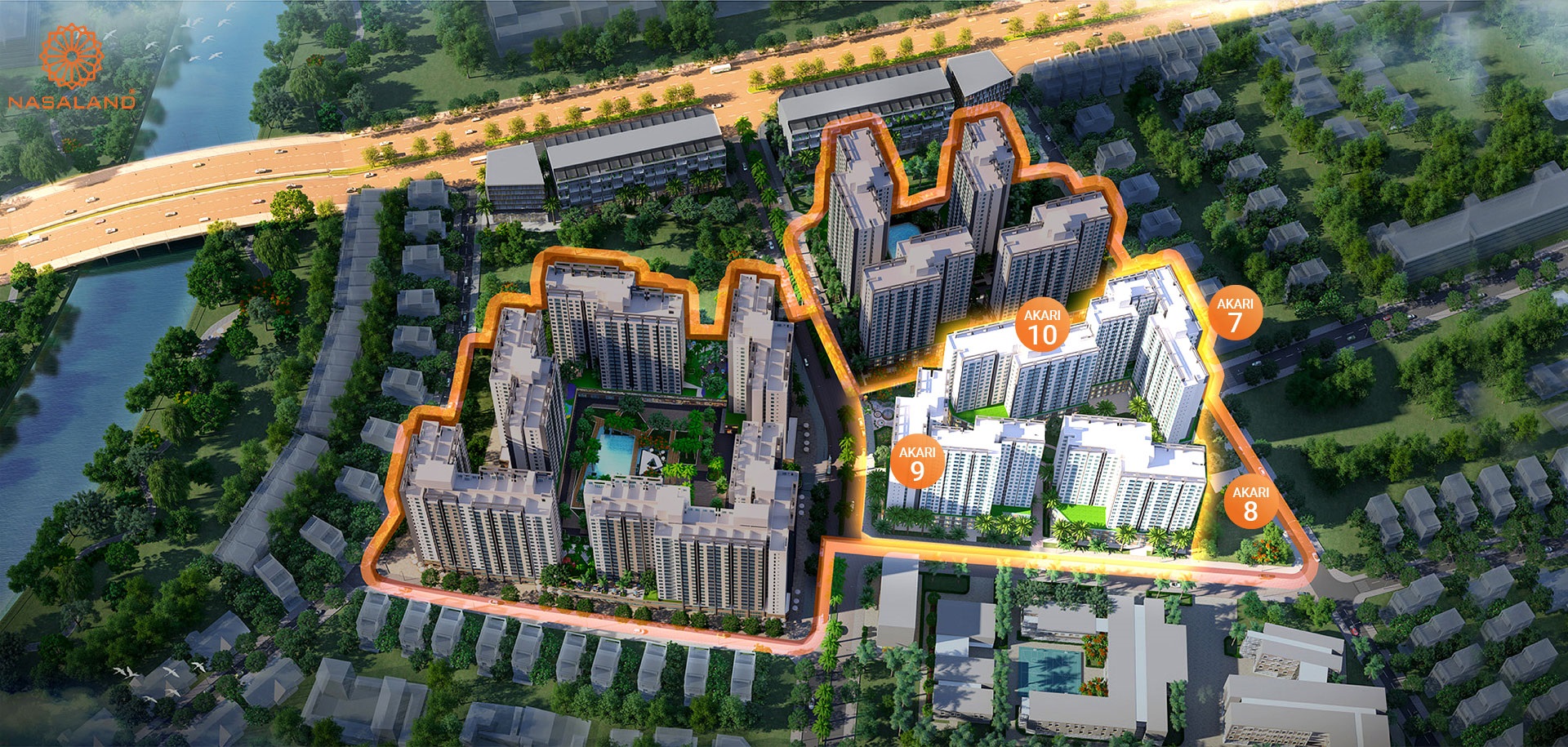 Dưới đây là các dự án bất động sản tiềm năng gần khu vực bệnh viện Đa Khoa Tâm Hồng Phước