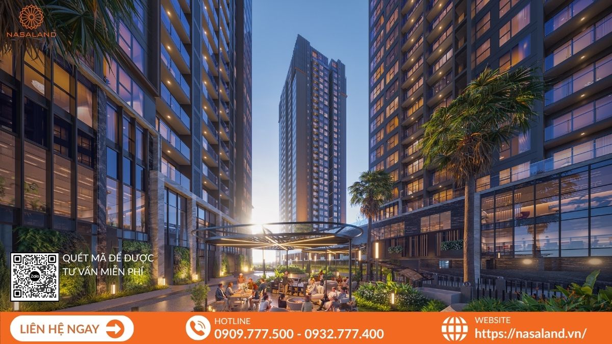 Khu vực BBQ ngoài trời sang trọng tại THE PRIVÉ dành cho các buổi tiệc gia đình và bạn bè.