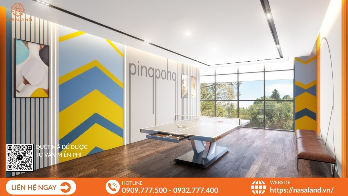 Phòng bóng bàn dành cho cư dân mọi lứa tuổi tại THE PRIVÉ.