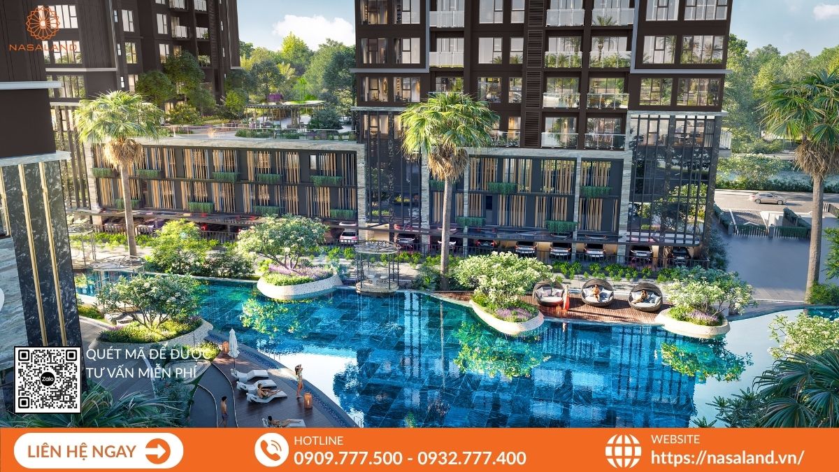 Hồ bơi Palm Breeze – điểm đến thư giãn bên bờ sông của cư dân THE PRIVÉ.