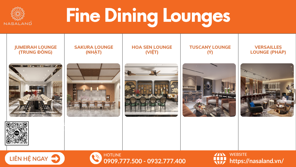 5 phòng tiệc mang phong cách Ý, Pháp, Nhật, Việt, Trung Đông